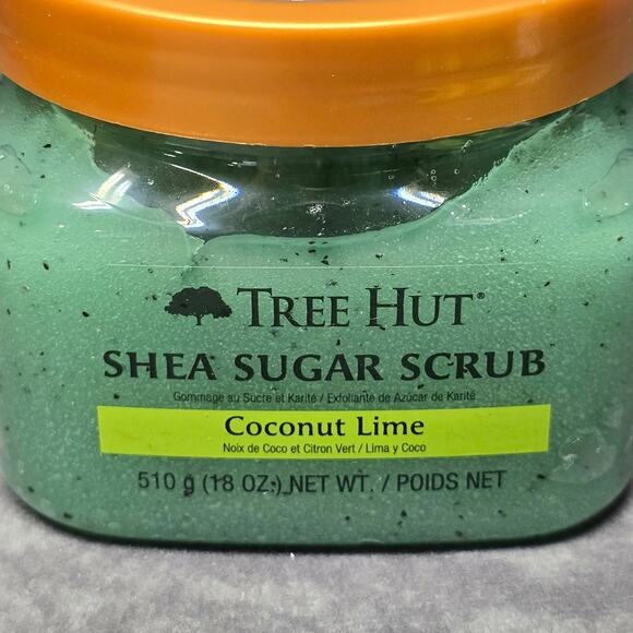 TREE HUT Coconut Lime Shea Sugar Scrub 18 oz | Exfoliating Body Care Set of 2 - Picture 2 of 5